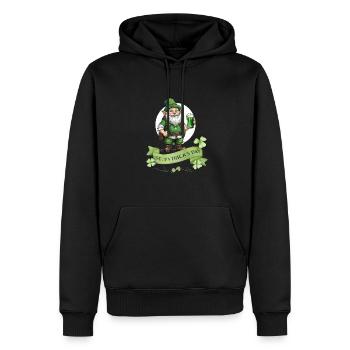 St. Patrick's Day Leprechaun I Green Beer I - Männer Premium Bio Hoodie - Schwarz - Vorne - Nico (187cm)