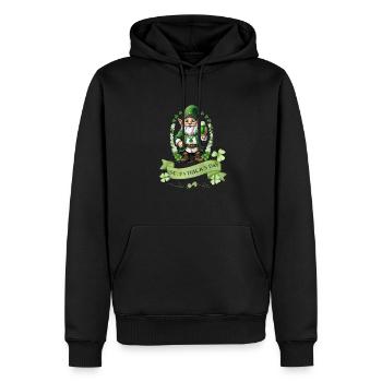St. Patrick's Day Leprechaun I Green Beer I - Männer Premium Bio Hoodie - Schwarz - Vorne - Nico (187cm)