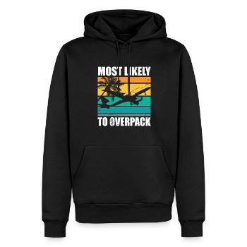 Le plus susceptible de surcharger une croisière familiale assortie - Sweat à capuche Premium bio Homme - noir - Devant - Nico (187cm)