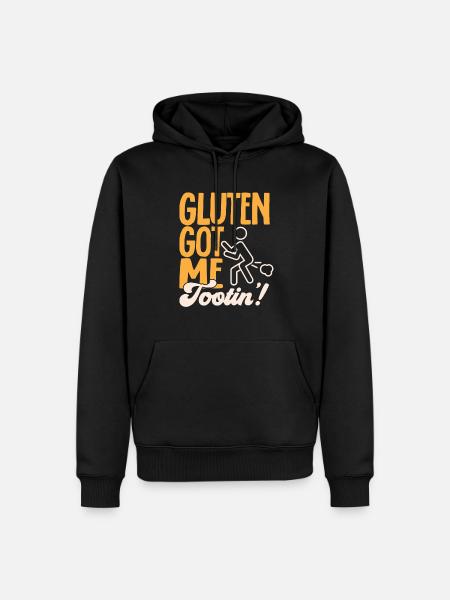 Gluten Free Gluten Intolerance - Men’s Premium Organic Hoodie - black