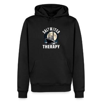 Saltwater Therapy Cruise Ship Vacation Group - Men’s Premium Organic Hoodie - black - Front - Nico (187cm)