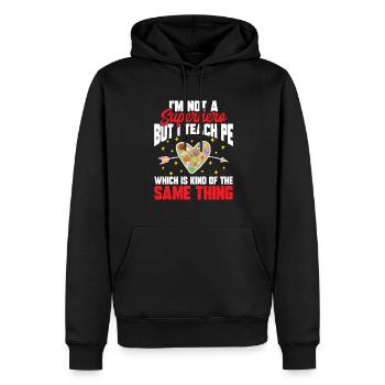 Sportlehrer Sport Lehrer Sportunterricht - Männer Premium Bio Hoodie - Schwarz - Vorne - Nico (187cm)