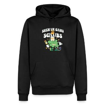 Shenanigans & Scrubs ER Nurse Physician St. - Männer Premium Bio Hoodie - Schwarz - Vorne - Nico (187cm)