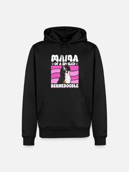 Bernedoodle Hund - Männer Premium Bio Hoodie - Schwarz