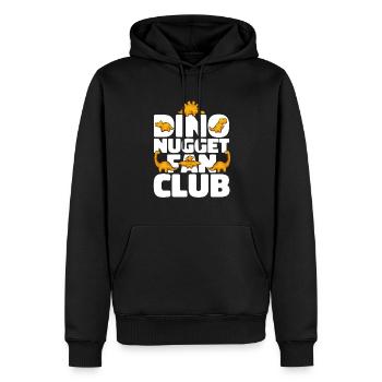 Dino Nuggets Dinosaurier Chicken Nuggets - Männer Premium Bio Hoodie - Schwarz - Vorne - Nico (187cm)