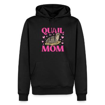 Wachtel Vogel - Männer Premium Bio Hoodie - Schwarz - Vorne - Nico (187cm)