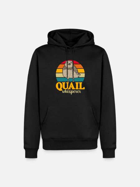 Quail Bird - Men’s Premium Organic Hoodie - black