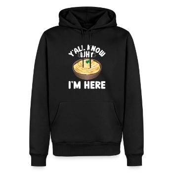Mashed potatoes Mashed potatoes - Men’s Premium Organic Hoodie - black - Front - Nico (187cm)