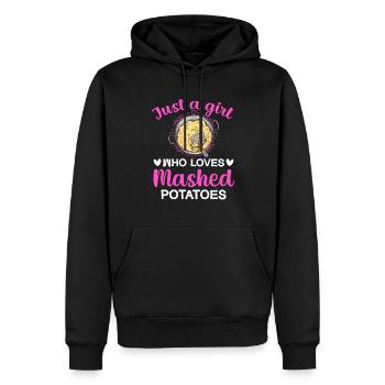 Kartoffelbrei Kartoffelpüree - Männer Premium Bio Hoodie - Schwarz - Vorne - Nico (187cm)