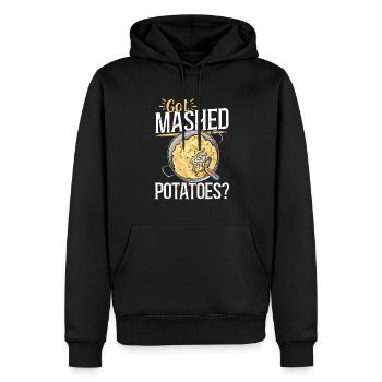 Kartoffelbrei Kartoffelpüree - Männer Premium Bio Hoodie - Schwarz - Vorne - Nico (187cm)