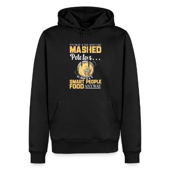 Kartoffelbrei Kartoffelpüree - Männer Premium Bio Hoodie - Schwarz - Vorne - Nico (187cm)
