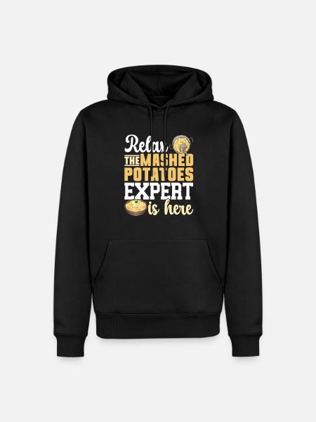 Mashed potatoes Mashed potatoes - Men’s Premium Organic Hoodie - black