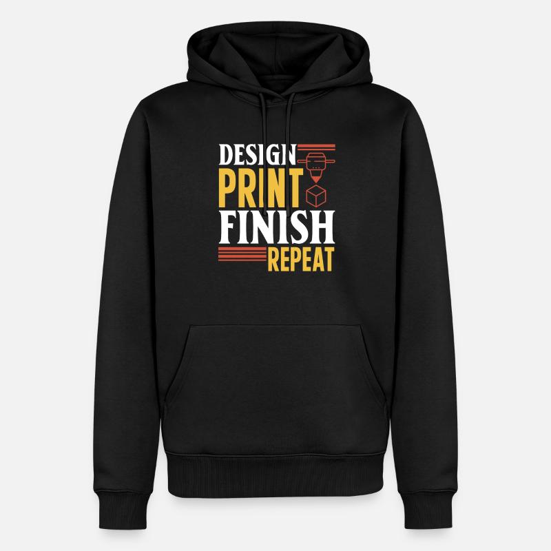 3D Printer 3D Printing - Men’s Premium Organic Hoodie - black