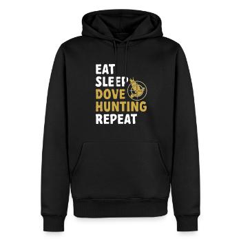 Taubenjäger Taubenjagd Tauben - Männer Premium Bio Hoodie - Schwarz - Vorne - Nico (187cm)