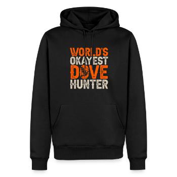 Taubenjäger Taubenjagd Tauben - Männer Premium Bio Hoodie - Schwarz - Vorne - Nico (187cm)