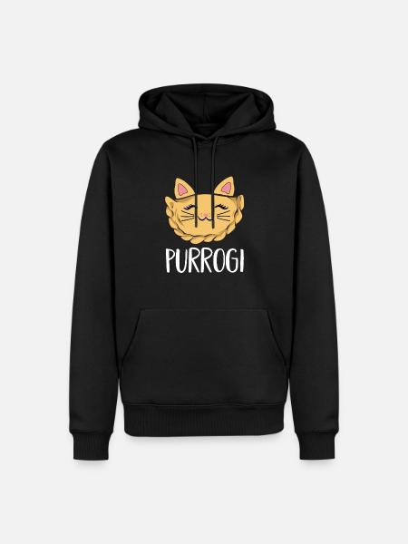 Pierogi polonais - Sweat à capuche Premium bio Homme - noir