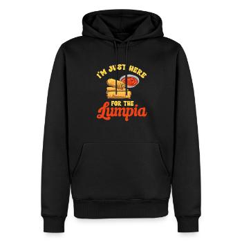 Lumpia Philippinisches Essen Philippinen - Männer Premium Bio Hoodie - Schwarz - Vorne - Nico (187cm)