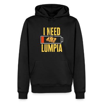 Lumpia Philippinisches Essen Philippinen - Männer Premium Bio Hoodie - Schwarz - Vorne - Nico (187cm)