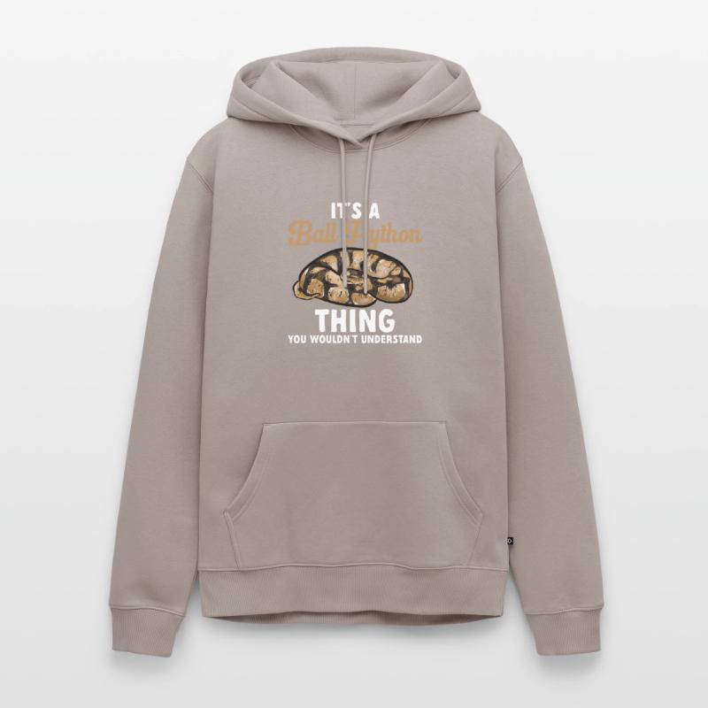 Python royal Serpent Roi Python Sweat à capuche Premium bio Homme