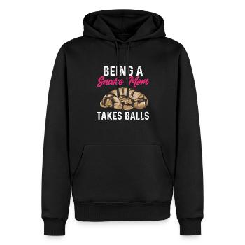 Ball Python Schlange Königspython - Männer Premium Bio Hoodie - Schwarz - Vorne - Nico (187cm)