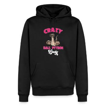 Ball Python Schlange Königspython - Männer Premium Bio Hoodie - Schwarz - Vorne - Nico (187cm)