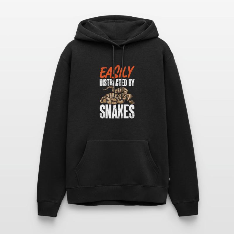 Ball Python Snake King Python Sweat à capuche Premium bio Homme