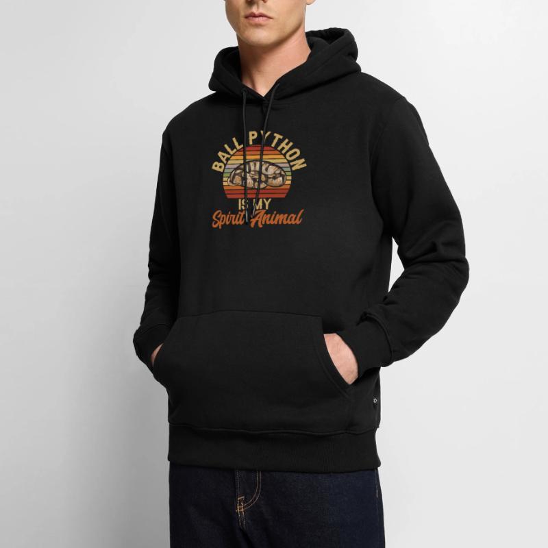 Ball Python Schlange Königspython Männer Premium Bio Hoodie
