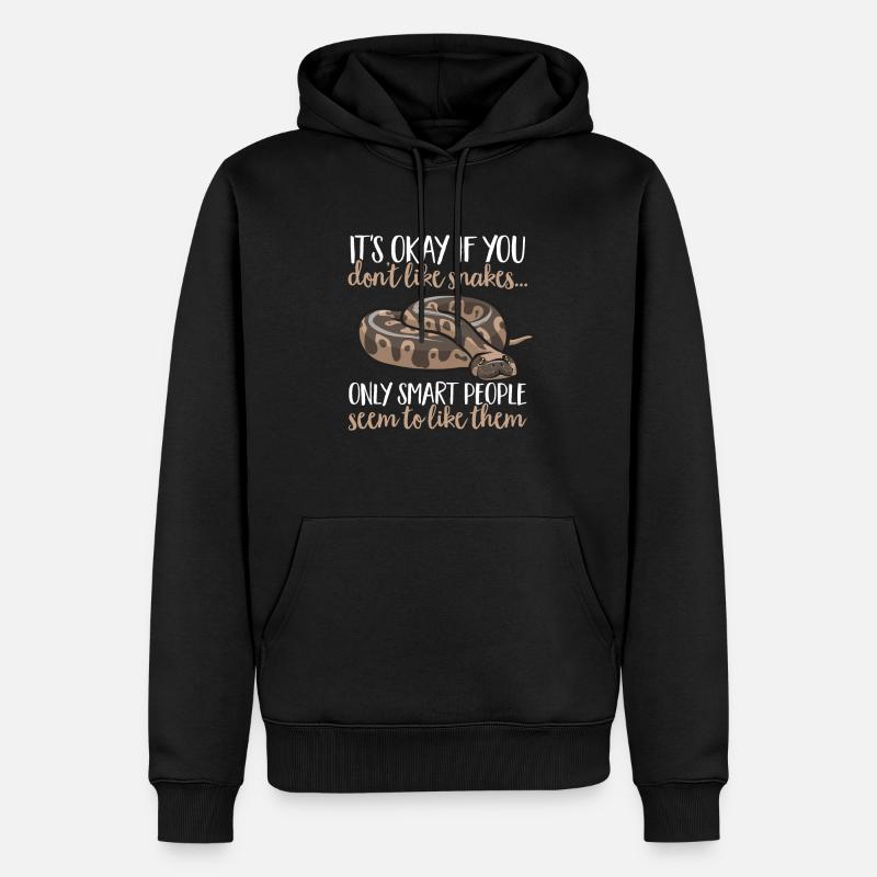 Ball Python Snake King Python - Sweat à capuche Premium bio Homme - noir