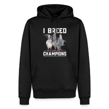 Taubensport Taubenzüchter Brieftaube - Männer Premium Bio Hoodie - Schwarz - Vorne - Nico (187cm)