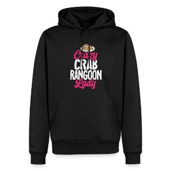 Krabben Rangoon Crab Rangoon - Men’s Premium Organic Hoodie - black - Front - Nico (187cm)
