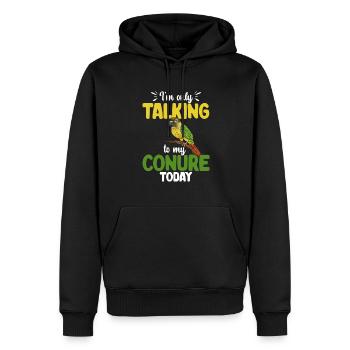 Molinasittich Papagei Vogel Sittich - Männer Premium Bio Hoodie - Schwarz - Vorne - Nico (187cm)