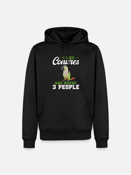 Molina Parakeet Parrot Bird Parakeet - Men’s Premium Organic Hoodie - black