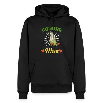 Molina Perruche Perroquet Perruche Oiseau Perruche - Sweat à capuche Premium bio Homme - noir - Devant - Nico (187cm)