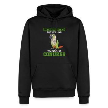 Molinasittich Papagei Vogel Sittich - Männer Premium Bio Hoodie - Schwarz - Vorne - Nico (187cm)