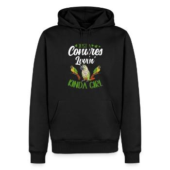 Molinasittich Papagei Vogel Sittich - Männer Premium Bio Hoodie - Schwarz - Vorne - Nico (187cm)