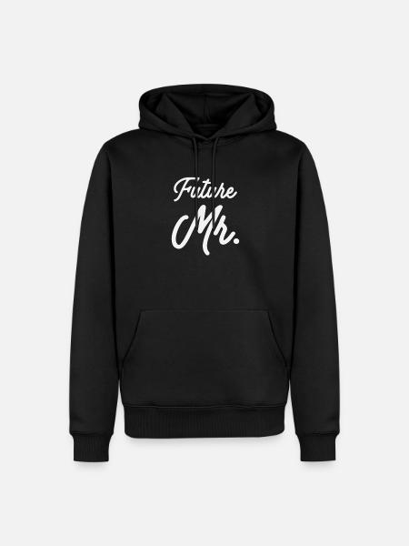 Matching Bachelor Future Mr - Men’s Premium Organic Hoodie - black
