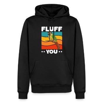 Molina Parakeet Parrot Bird Parakeet - Men’s Premium Organic Hoodie - black - Front - Nico (187cm)