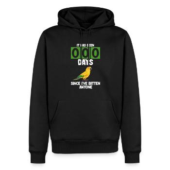 Perruche Perroquet Perruche Oiseau - Sweat à capuche Premium bio Homme - noir - Devant - Nico (187cm)