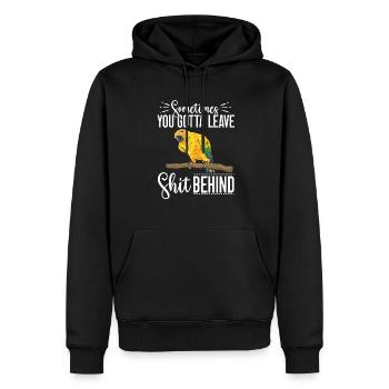 Perruche Perroquet Perruche Oiseau - Sweat à capuche Premium bio Homme - noir - Devant - Nico (187cm)