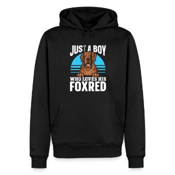 Fuchsroter Labrador Retriever Fox Red Labrador - Männer Premium Bio Hoodie - Schwarz - Vorne - Nico (187cm)