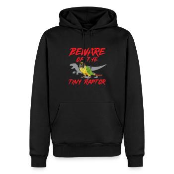 Molina Perruche Perroquet Perruche Oiseau Perruche - Sweat à capuche Premium bio Homme - noir - Devant - Nico (187cm)
