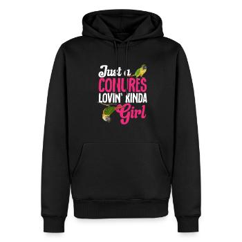 Molinasittich Papagei Vogel Sittich - Männer Premium Bio Hoodie - Schwarz - Vorne - Nico (187cm)