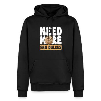 Concha Hispanique Mexicain Pan Dulce - Sweat à capuche Premium bio Homme - noir - Devant - Nico (187cm)