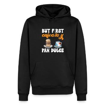 Concha Hispanique Mexicain Pan Dulce - Sweat à capuche Premium bio Homme - noir - Devant - Nico (187cm)