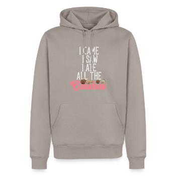 Concha Hispanic Mexikanisch Pan Dulce - Männer Premium Bio Hoodie - Taupe - Vorne - Nico (187cm)