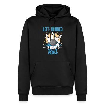 Bowling Left-handed Left-handed bowler - Men’s Premium Organic Hoodie - black - Front - Nico (187cm)