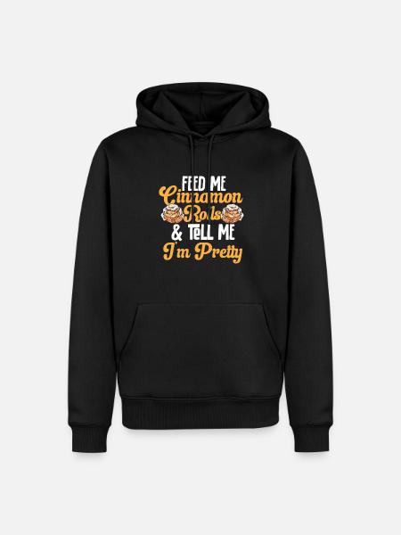 Cinnamon roll - Men’s Premium Organic Hoodie - black