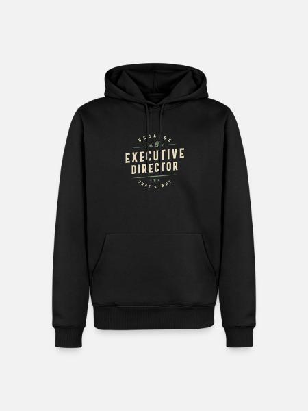Proud Executive Director - Men’s Premium Organic Hoodie - black