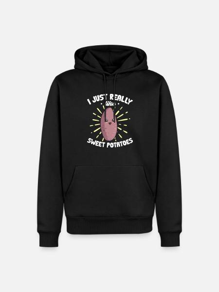 Sweet Potato Root Vegetables - Men’s Premium Organic Hoodie - black