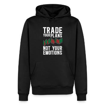 Trading Crypto Stock Market Investor Day Trader - Sweat à capuche Premium bio Homme - noir - Devant - Nico (187cm)